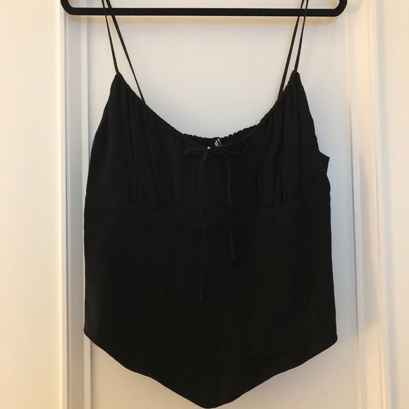 REFORMATION Cove Top Black Size 12 - Picture 3 of 6